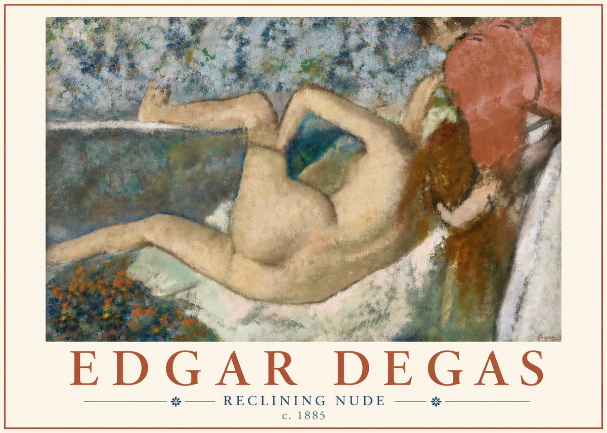 Edgar Degas Reclining Nude No6 - Juliste