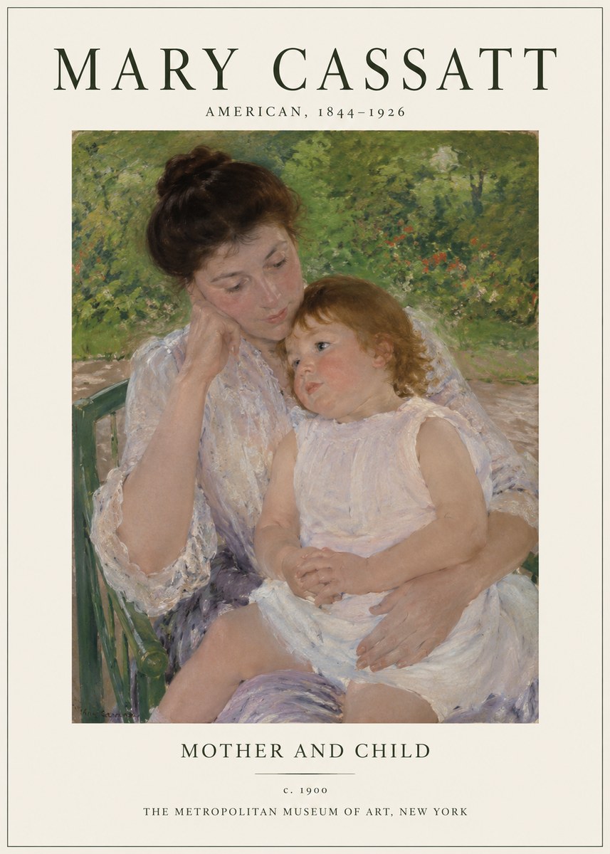 Mary Cassatt Mother and Child I No1 - Juliste