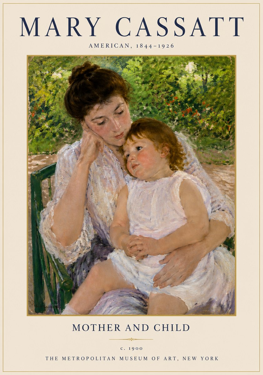 Mary Cassatt Mother and Child I No3 - Juliste
