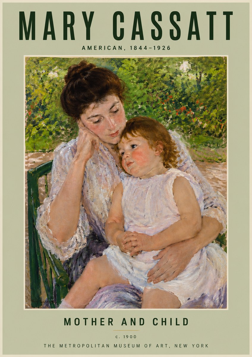Mary Cassatt Mother and Child I No4 - Juliste