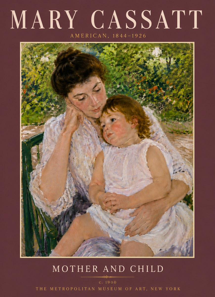 Mary Cassatt Mother and Child I No6 - Juliste