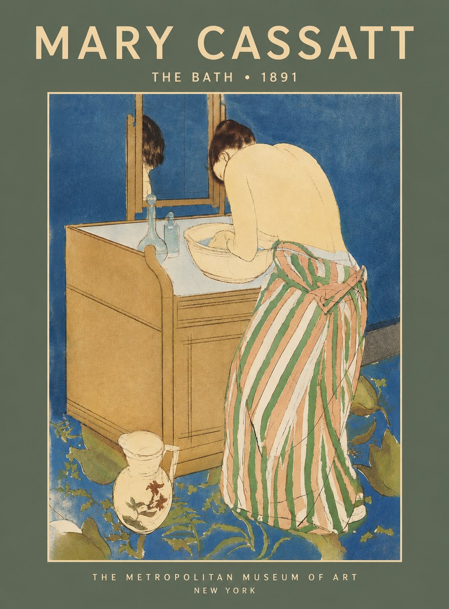 Mary Cassatt The Bath No5 - Juliste