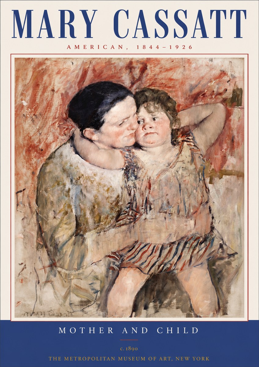 Mary Cassatt Mother and Child II No3 - Juliste