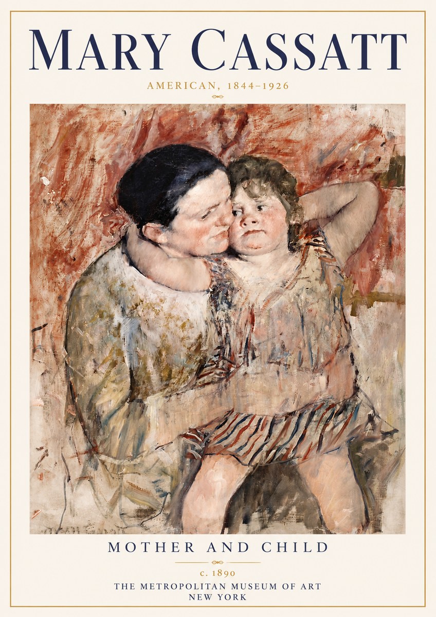 Mary Cassatt Mother and Child II No6 - Juliste