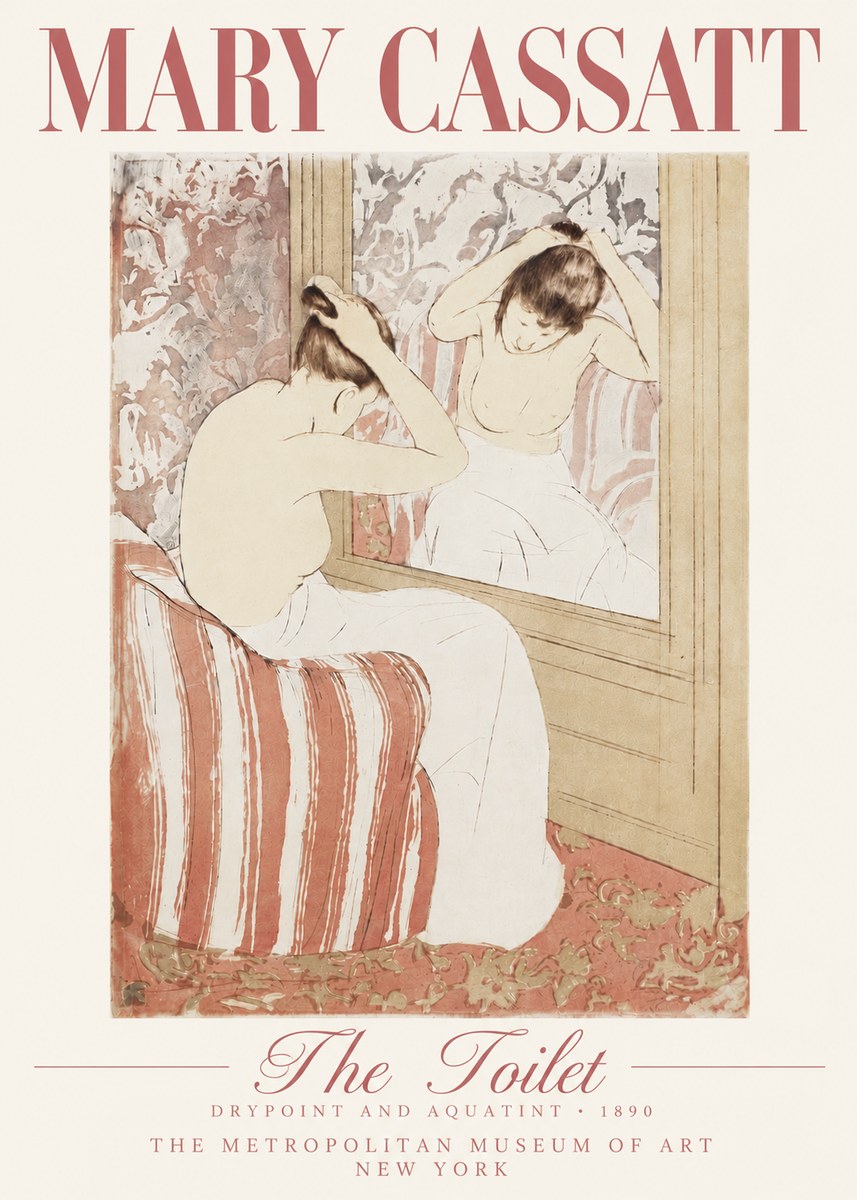 Mary Cassatt The Toilet No5 - Juliste