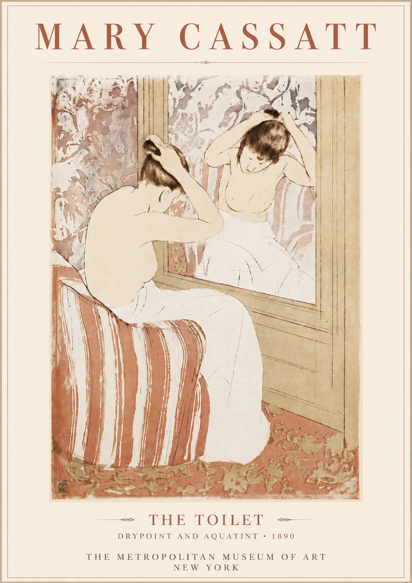 Mary Cassatt The Toilet No6 - Juliste