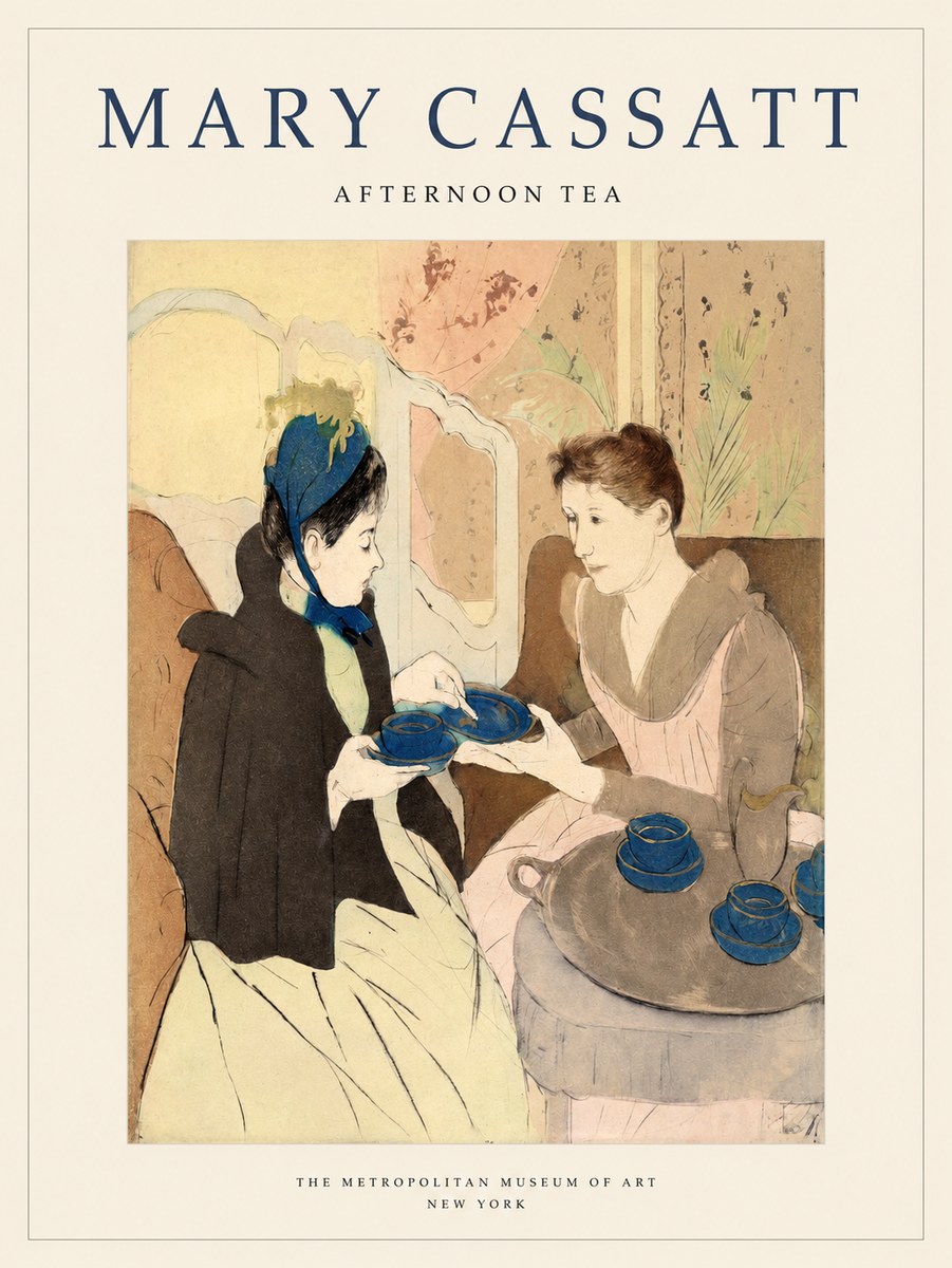 Mary Cassatt Afternoon Tea No1 - Juliste