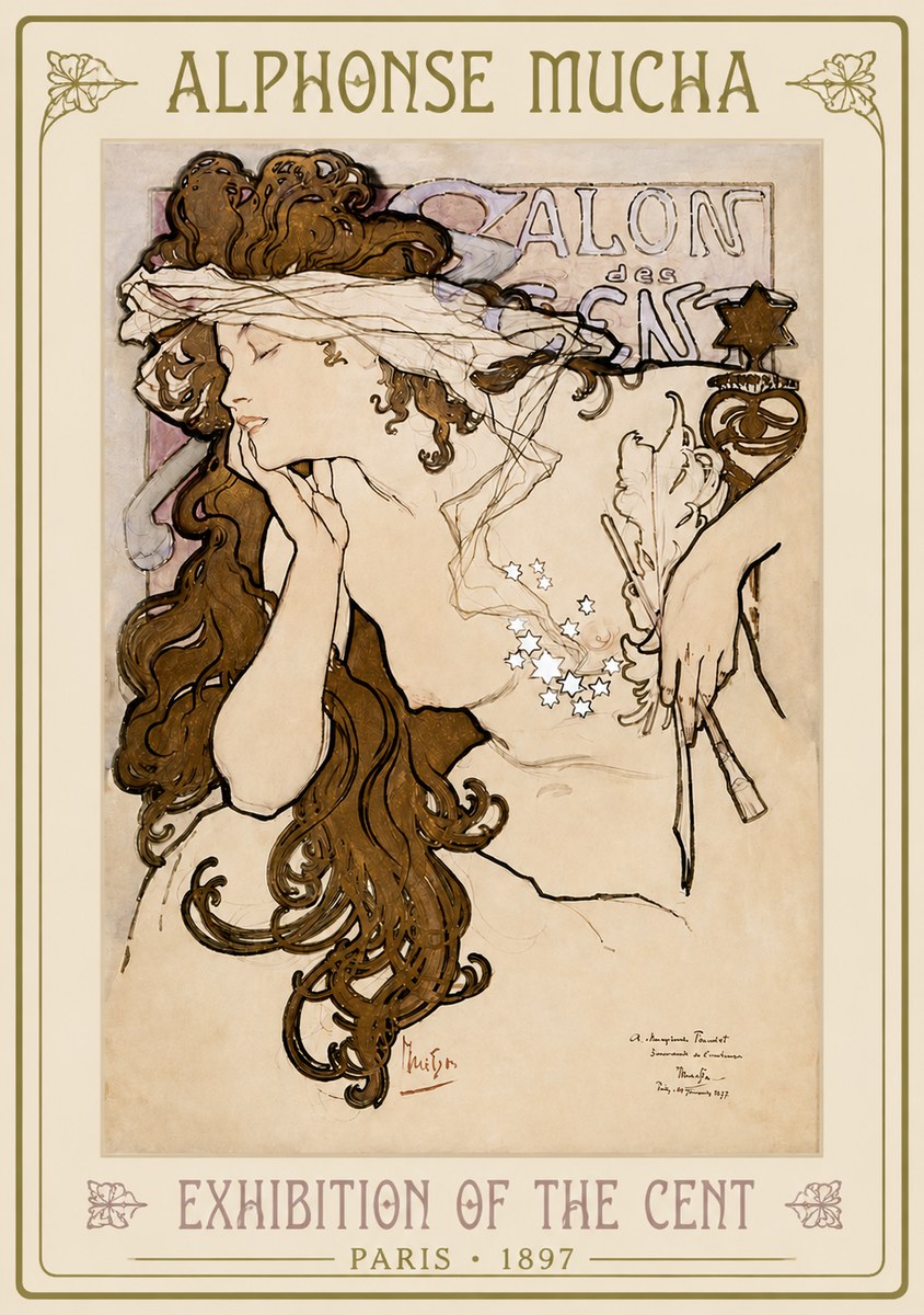 Mucha Salon Des Cent No2 - Juliste