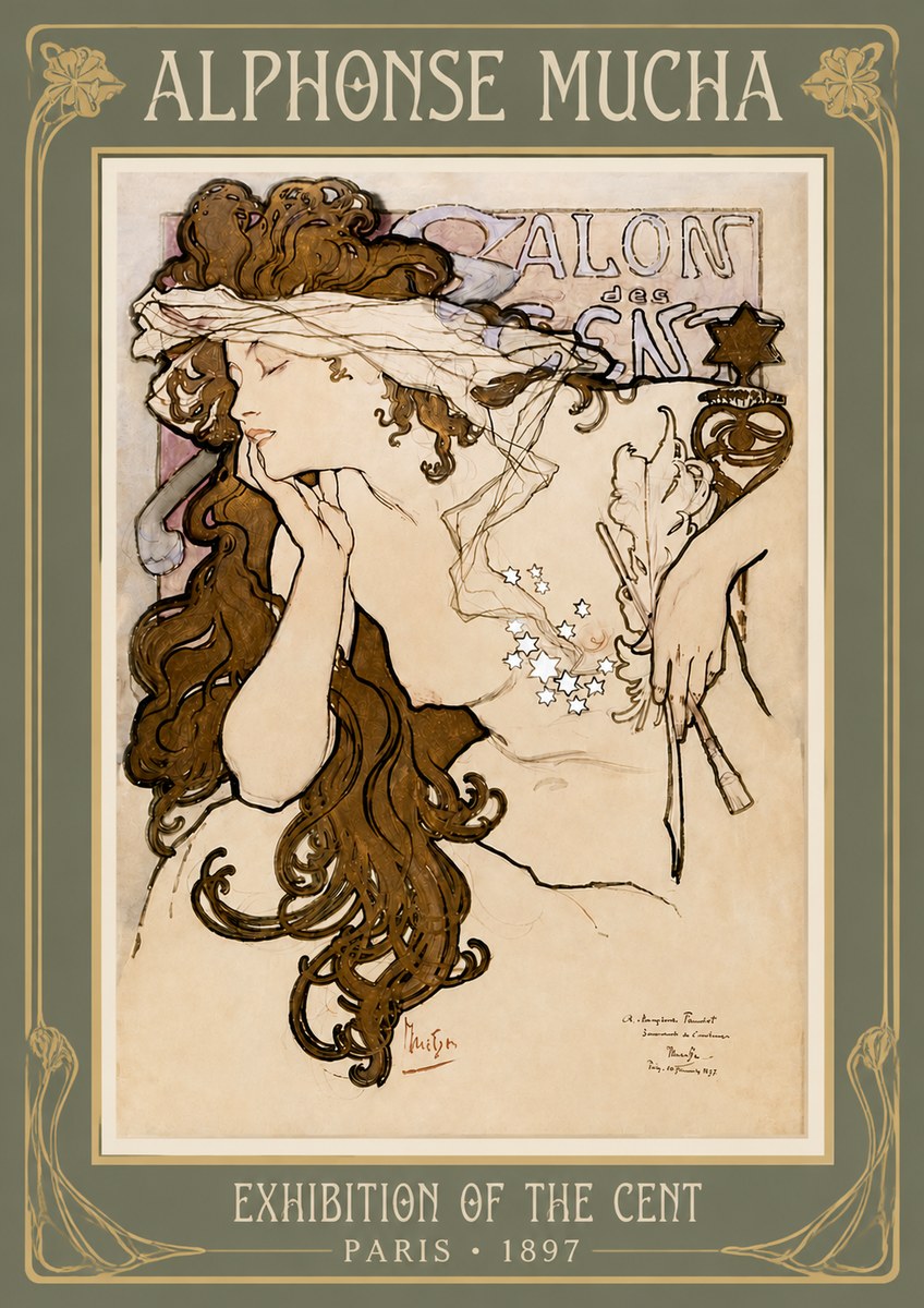 Mucha Salon Des Cent No3 - Juliste