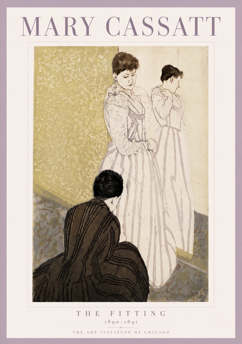 Mary Cassatt The Fitting No5 - Juliste