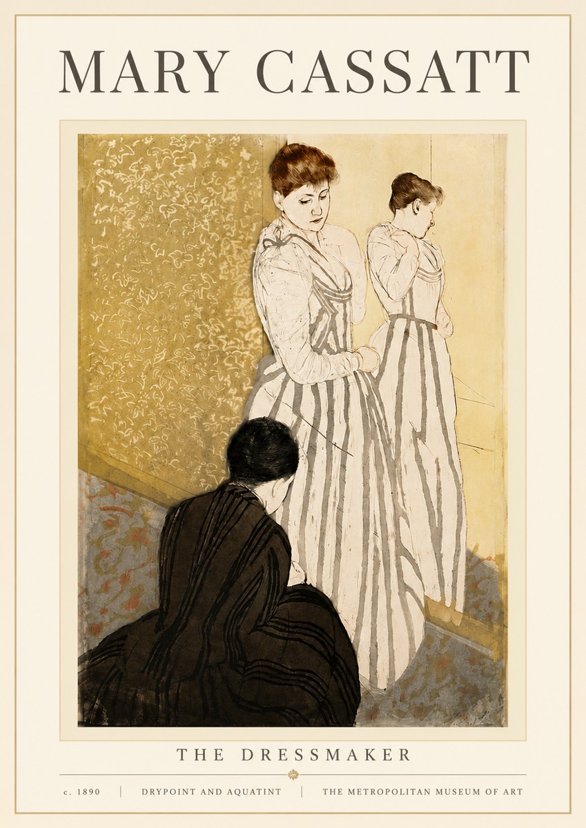 Mary Cassatt The Dressmaker No4 - Juliste