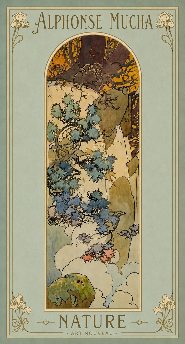 Mucha Nature No4 - Juliste