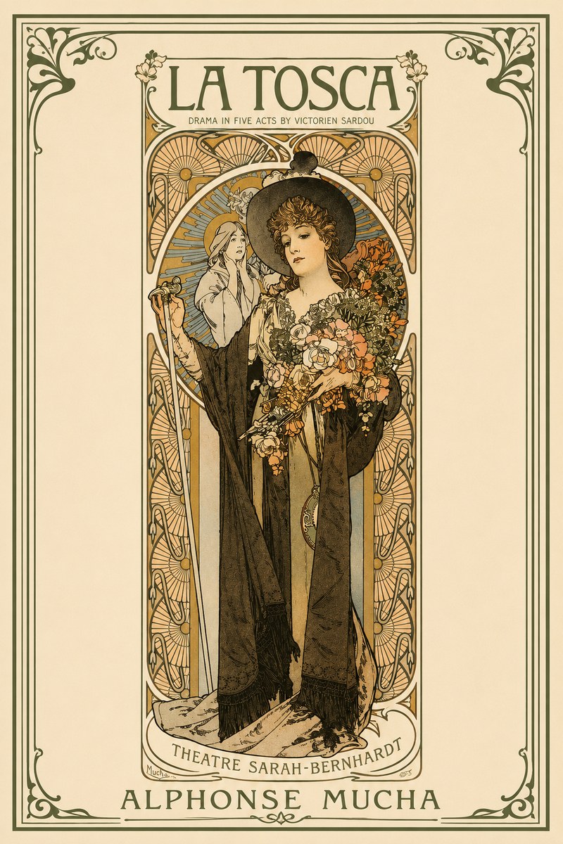 Mucha La Tosca No2 - Juliste