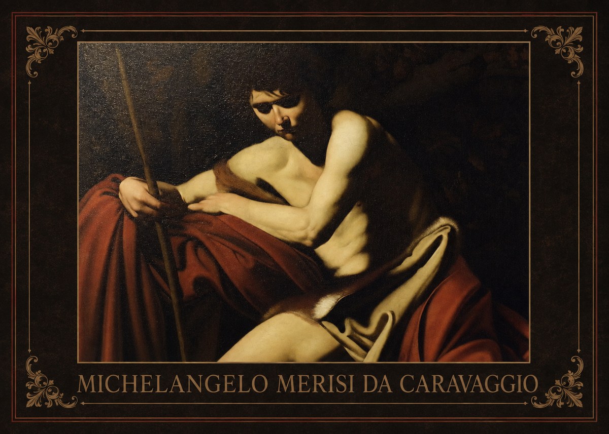 Michelangelo Merisi da Caravaggio Saint John the Baptist I No1 - Juliste