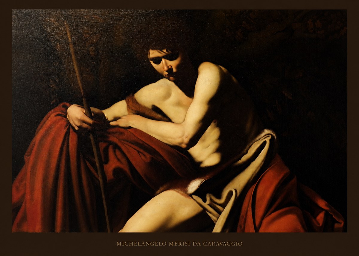 Michelangelo Merisi da Caravaggio Saint John the Baptist I No5 - Juliste
