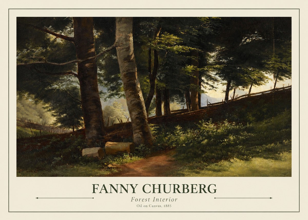 Fanny Churberg Forest Interior No1 - Juliste