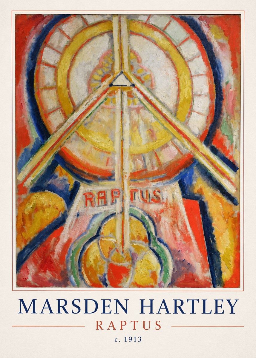 Marsden Hartley Raptus No4 - Juliste