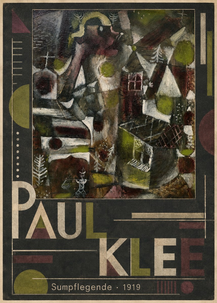 Paul Klee Sumpflegende I No5 - Juliste