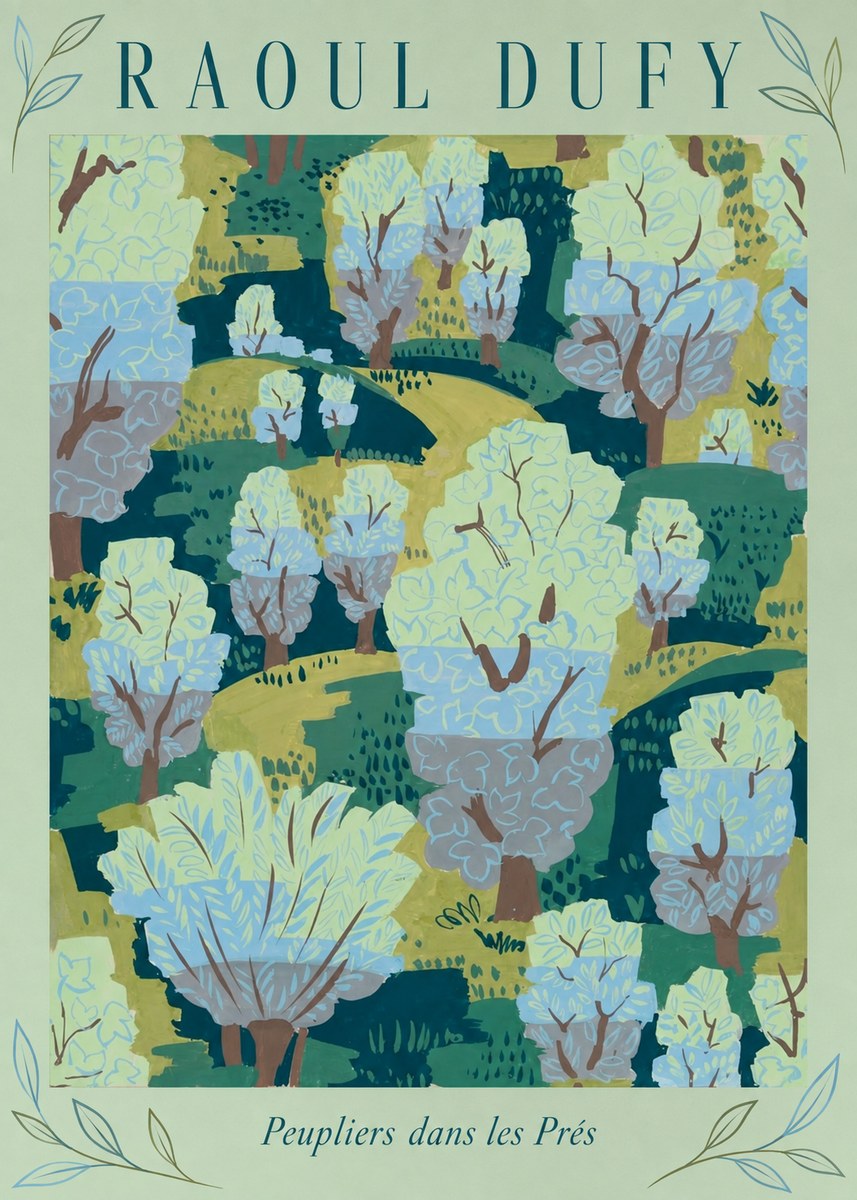 Raoul Dufy Peupliers Dans Les Prés No3 - Juliste