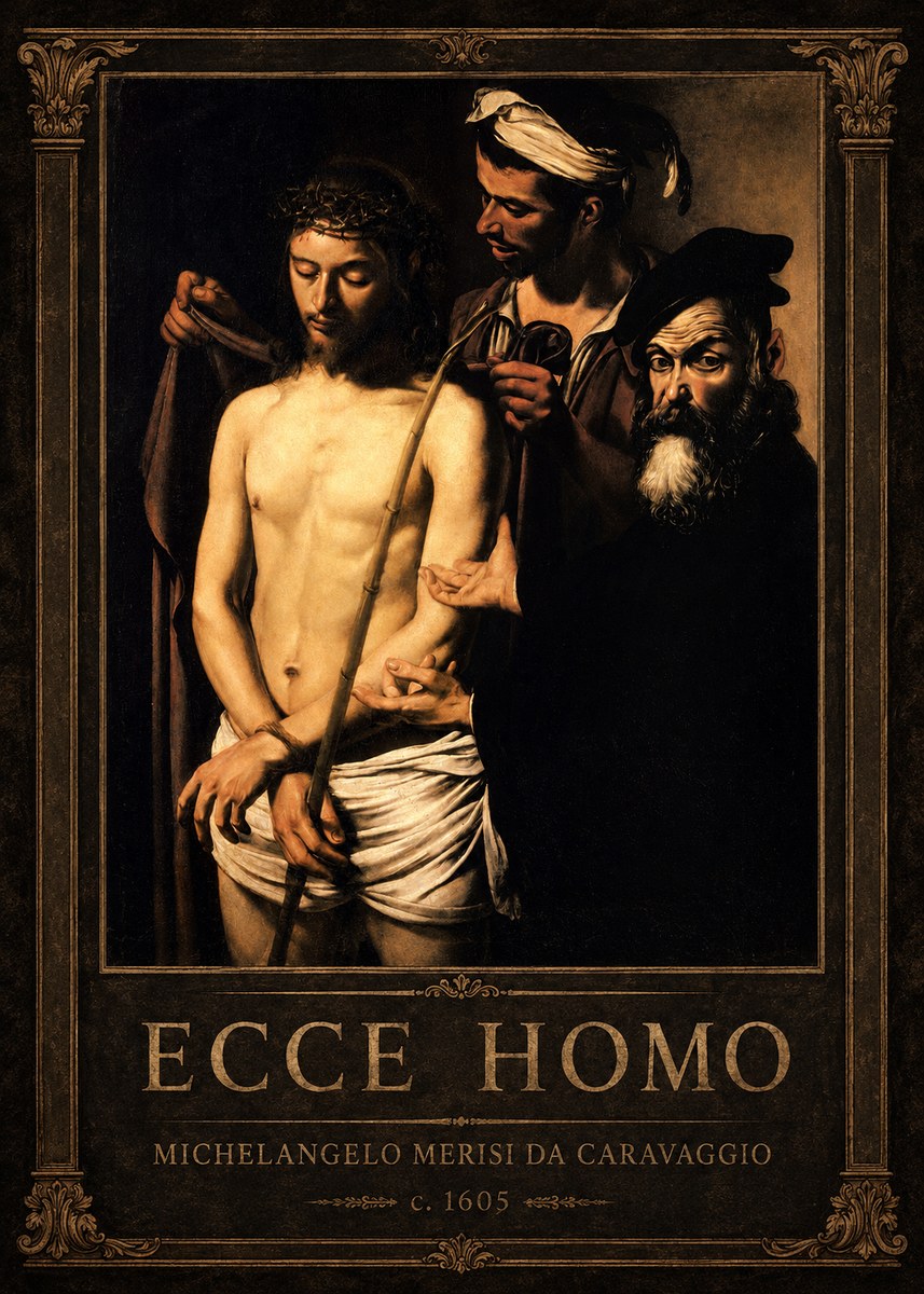 Michelangelo Merisi da Caravaggio Ecce Homo No1 - Juliste