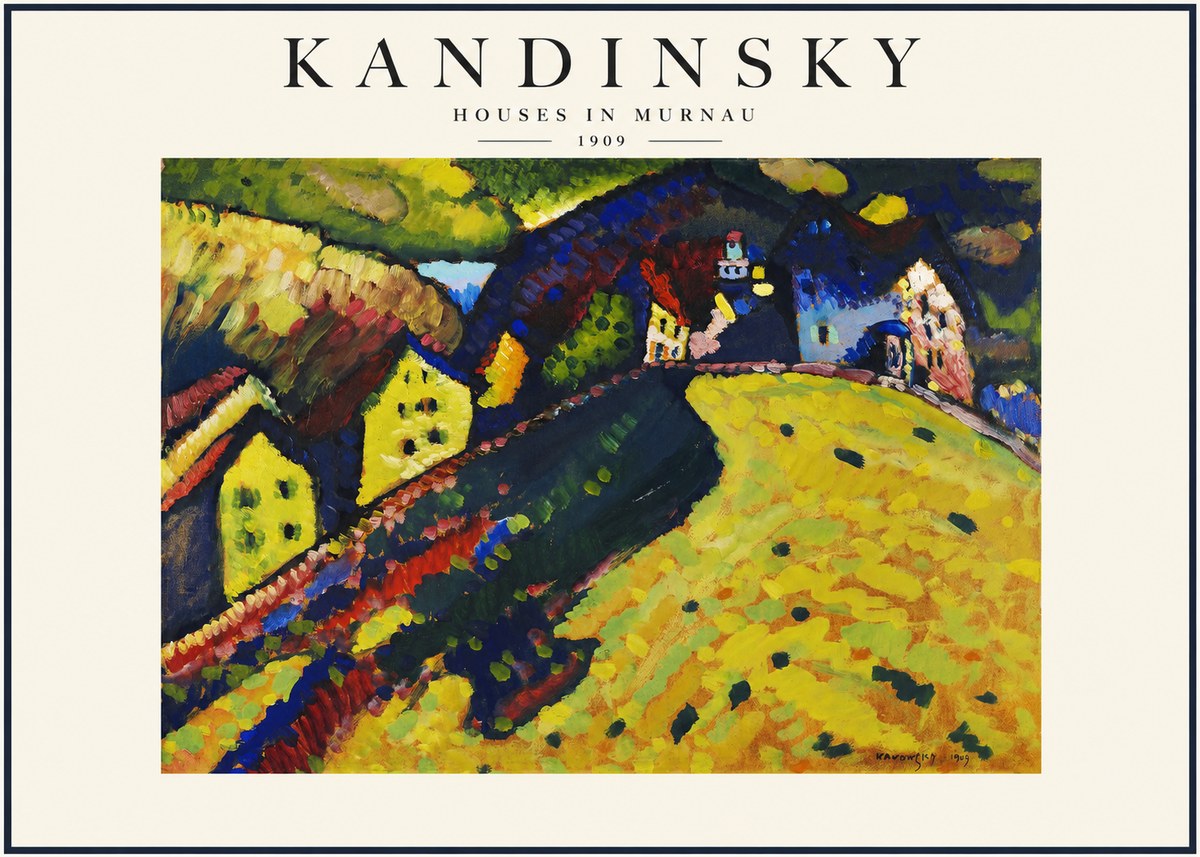 Kandinsky Houses in Murnau No1 - Juliste