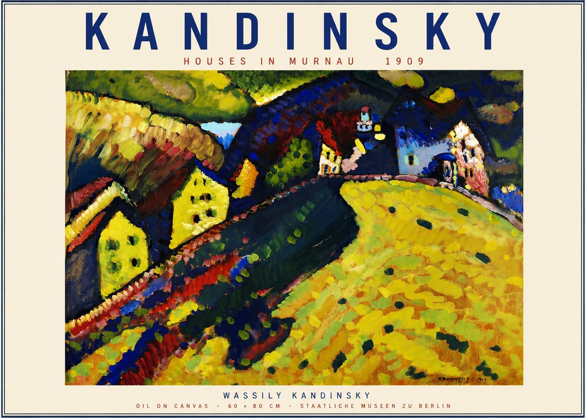 Kandinsky Houses in Murnau No2 - Juliste