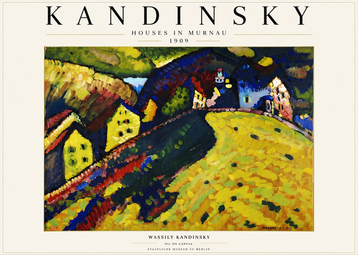 Kandinsky Houses in Murnau No3 - Juliste