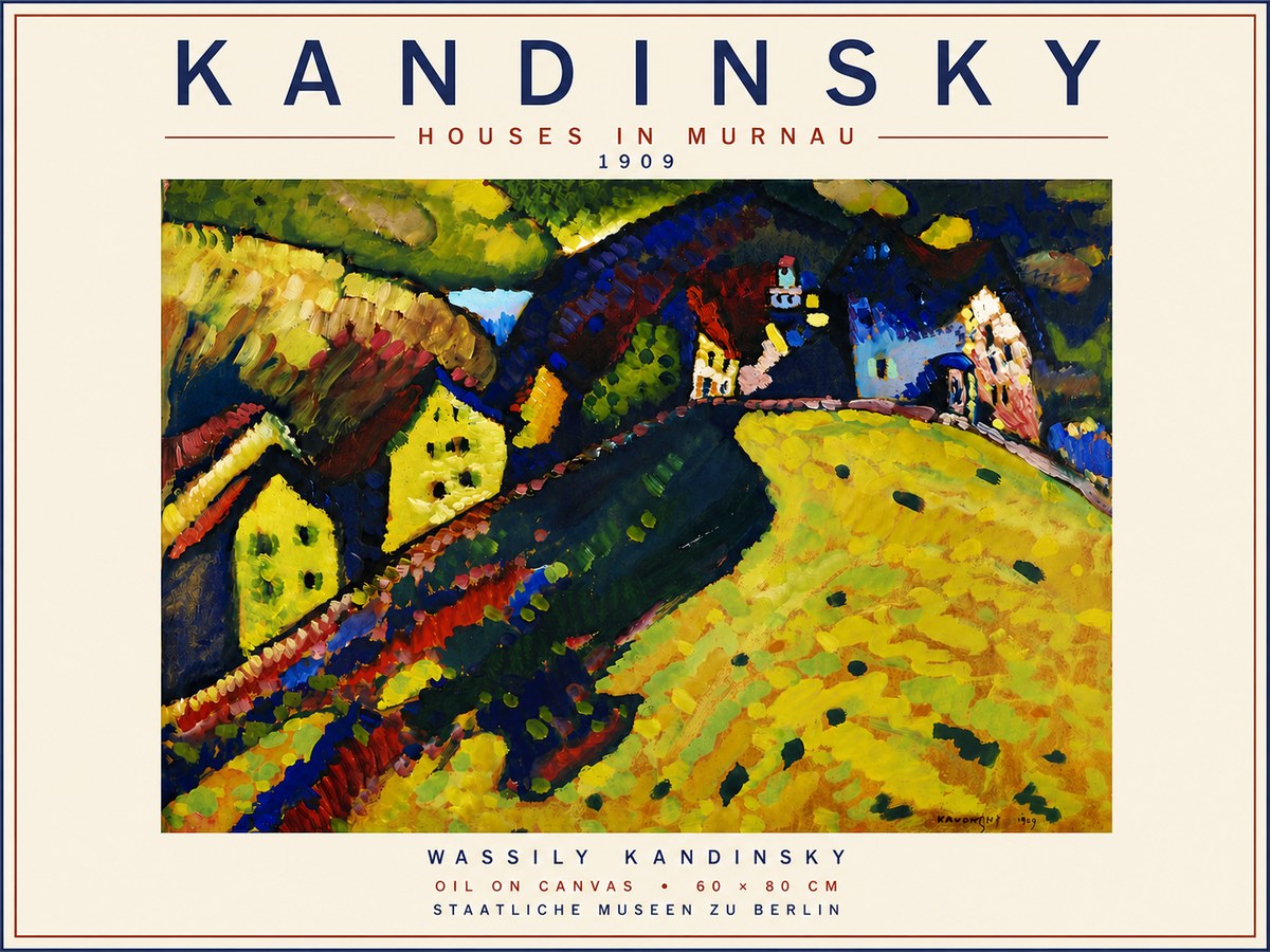 Kandinsky Houses in Murnau No6 - Juliste