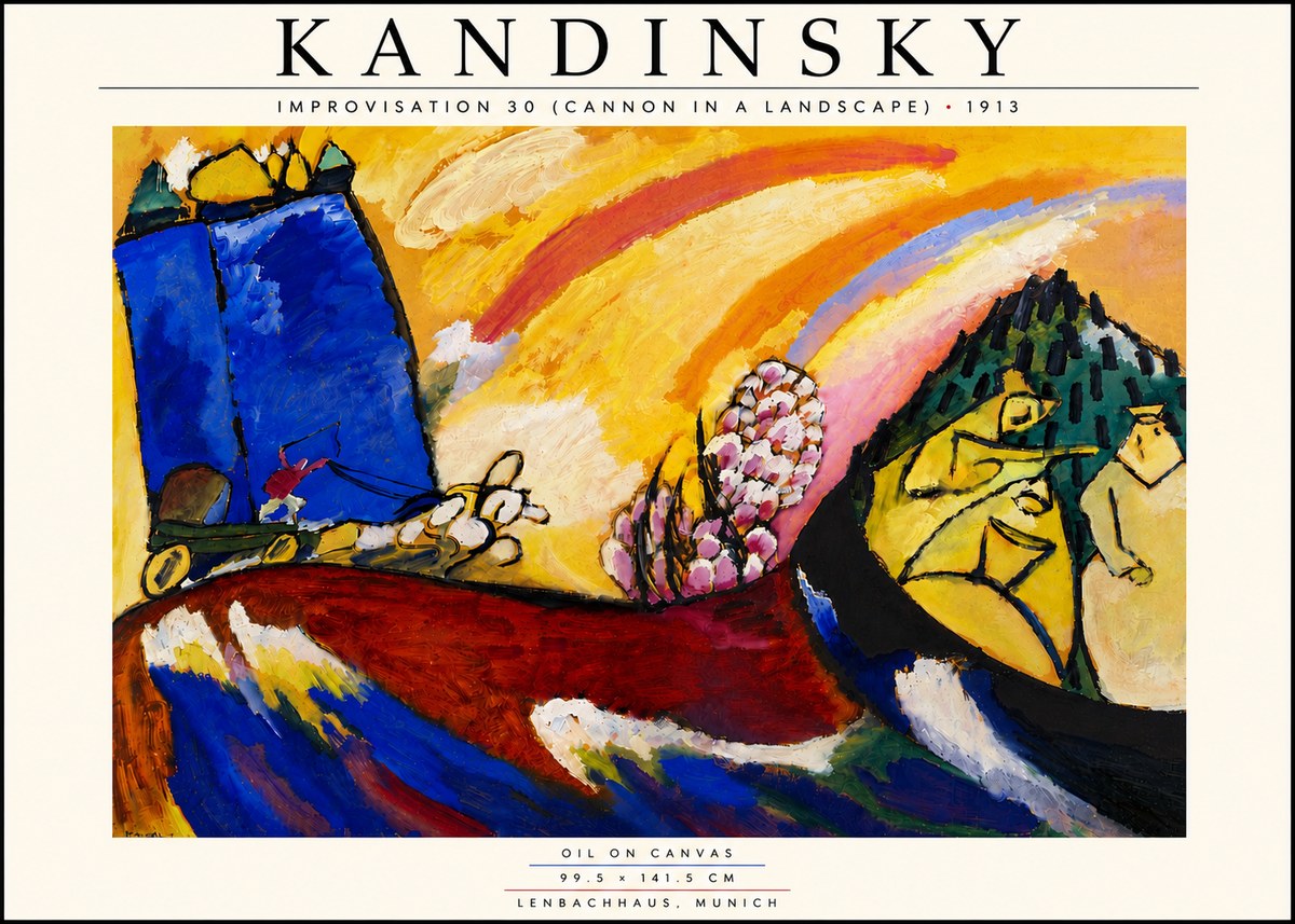 Kandinsky Improvisation 30 (Cannon in a Landscape) No6 - Juliste