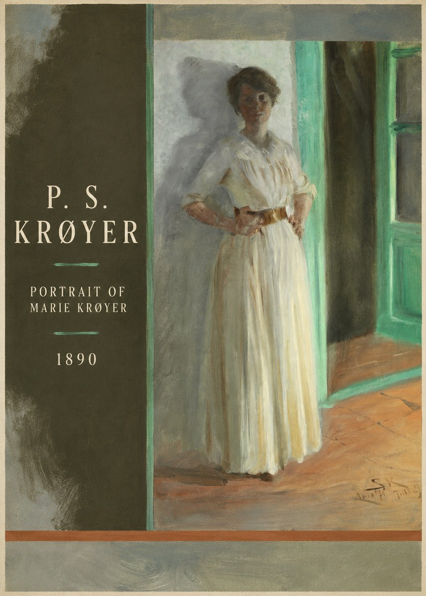P.S. Krøyer Portrait of Marie Krøyer No4 - Juliste