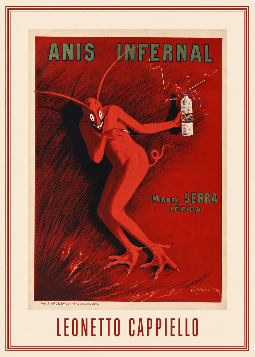 Leonetto Cappiello Anis Infernal I No1 - Juliste