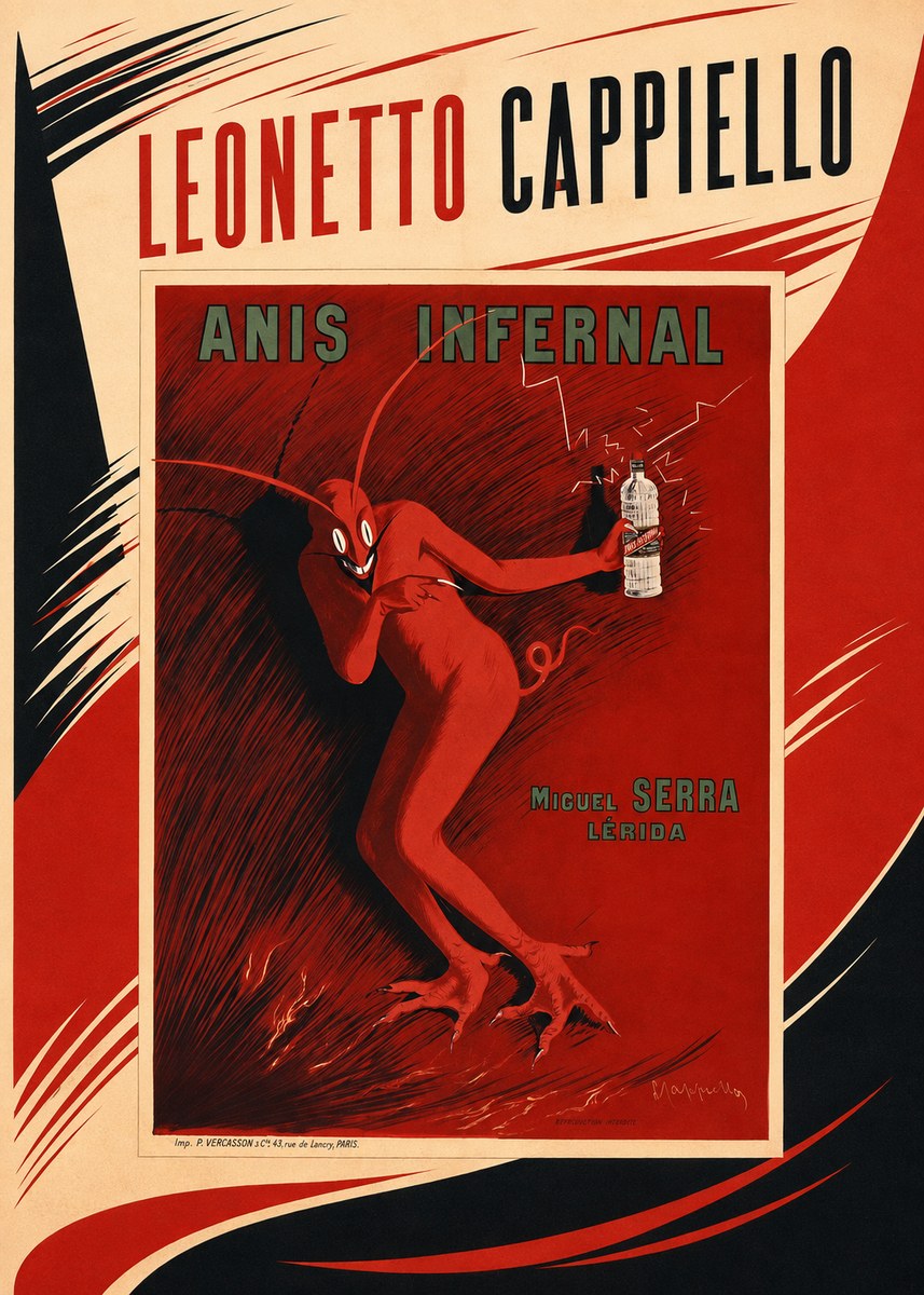 Leonetto Cappiello Anis Infernal I No2 - Juliste