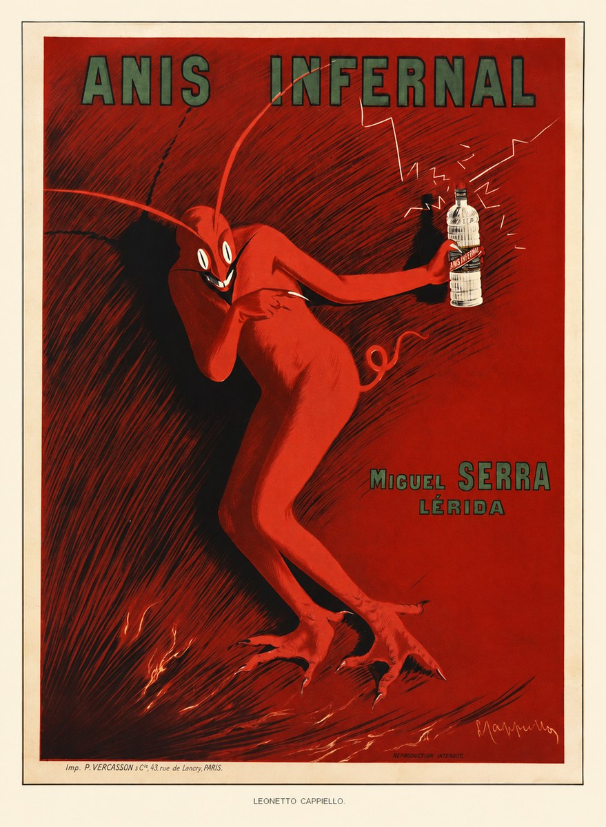 Leonetto Cappiello Anis Infernal I No5 - Juliste