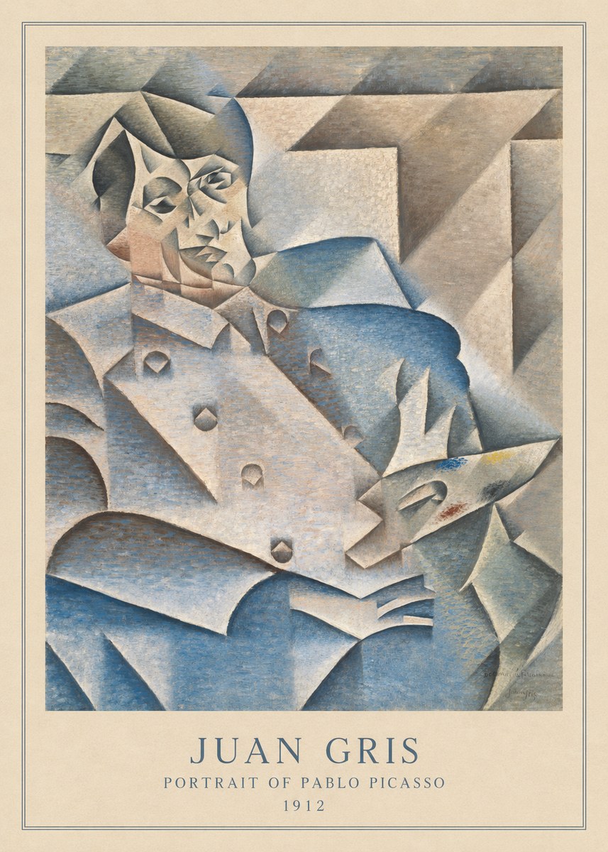 Juan Gris Portrait of Pablo Picasso No5 - Juliste