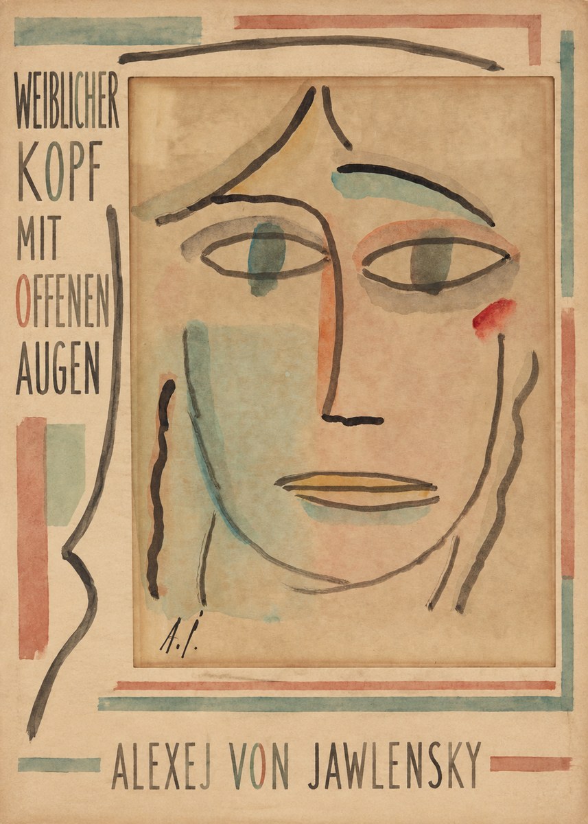 Alexej von Jawlensky Weiblicher Kopf Mit Offenen Augen No6 - Juliste