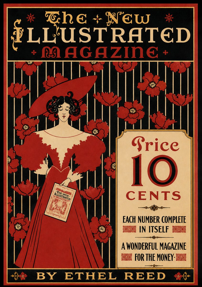 Ethel Reed The New Illustrated Magazine No5 - Juliste