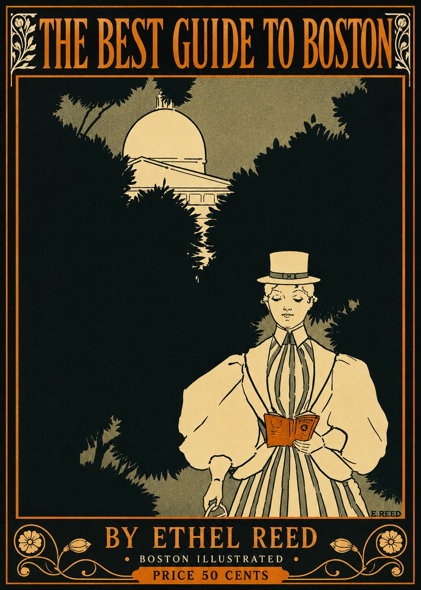 Ethel Reed The Best Guide to Boston No4 - Juliste