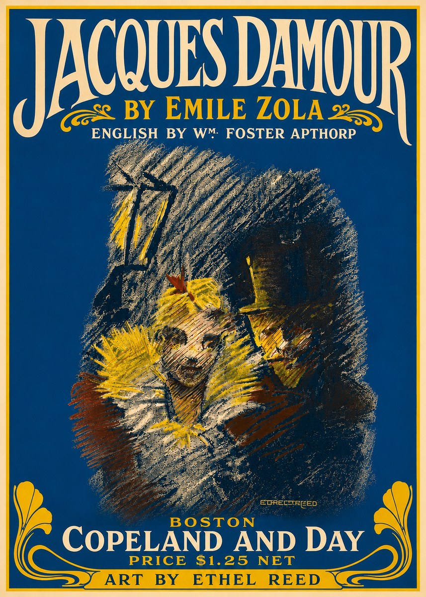 Ethel Reed Jacques Damour No5 - Juliste