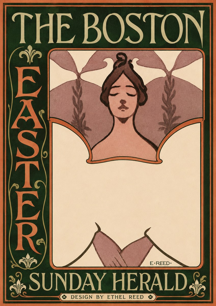 Ethel Reed The Boston Easter Sunday Herald No3 - Juliste