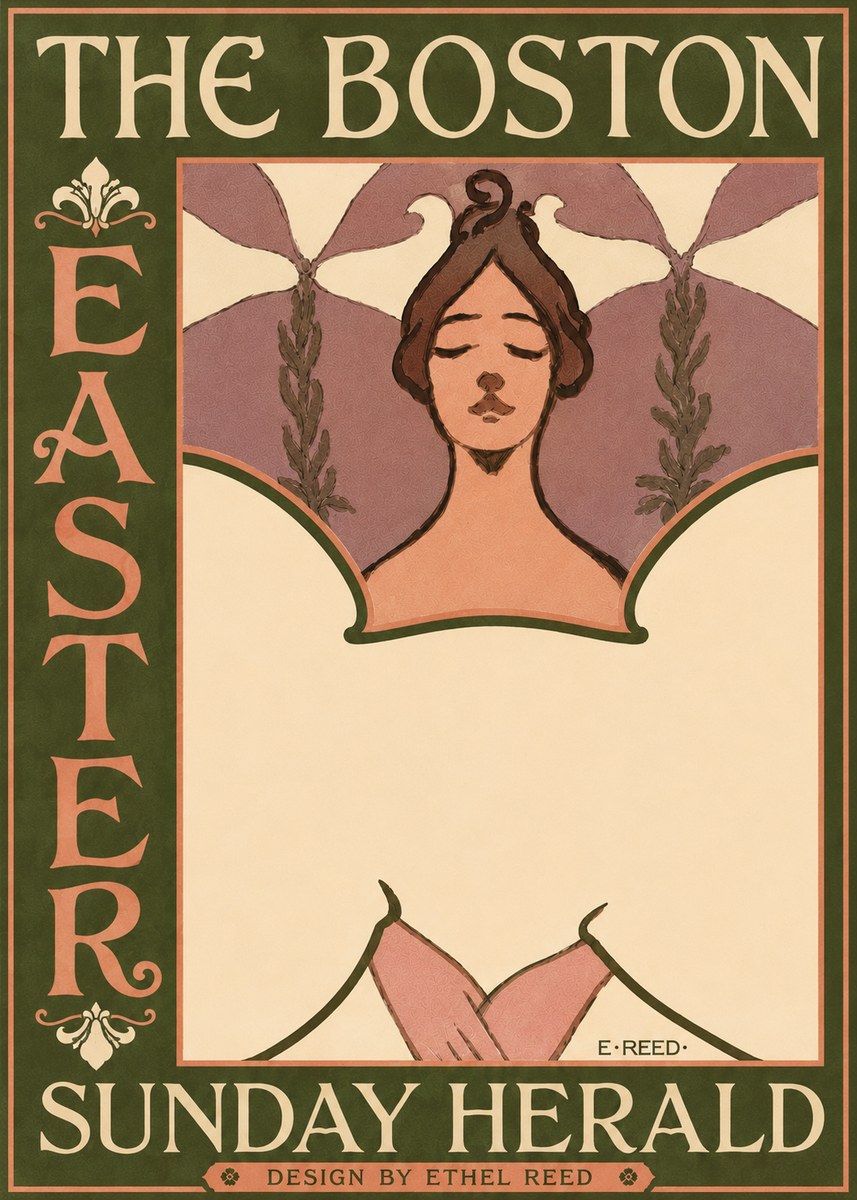 Ethel Reed The Boston Easter Sunday Herald No4 - Juliste