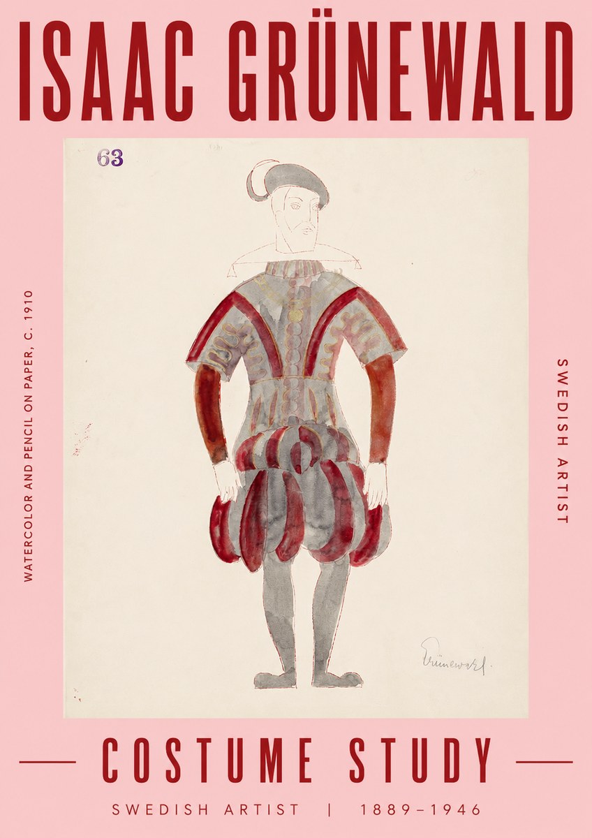 Isaac Grünewald Costume Study II No5 - Juliste