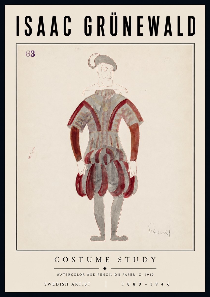 Isaac Grünewald Costume Study II No6 - Juliste