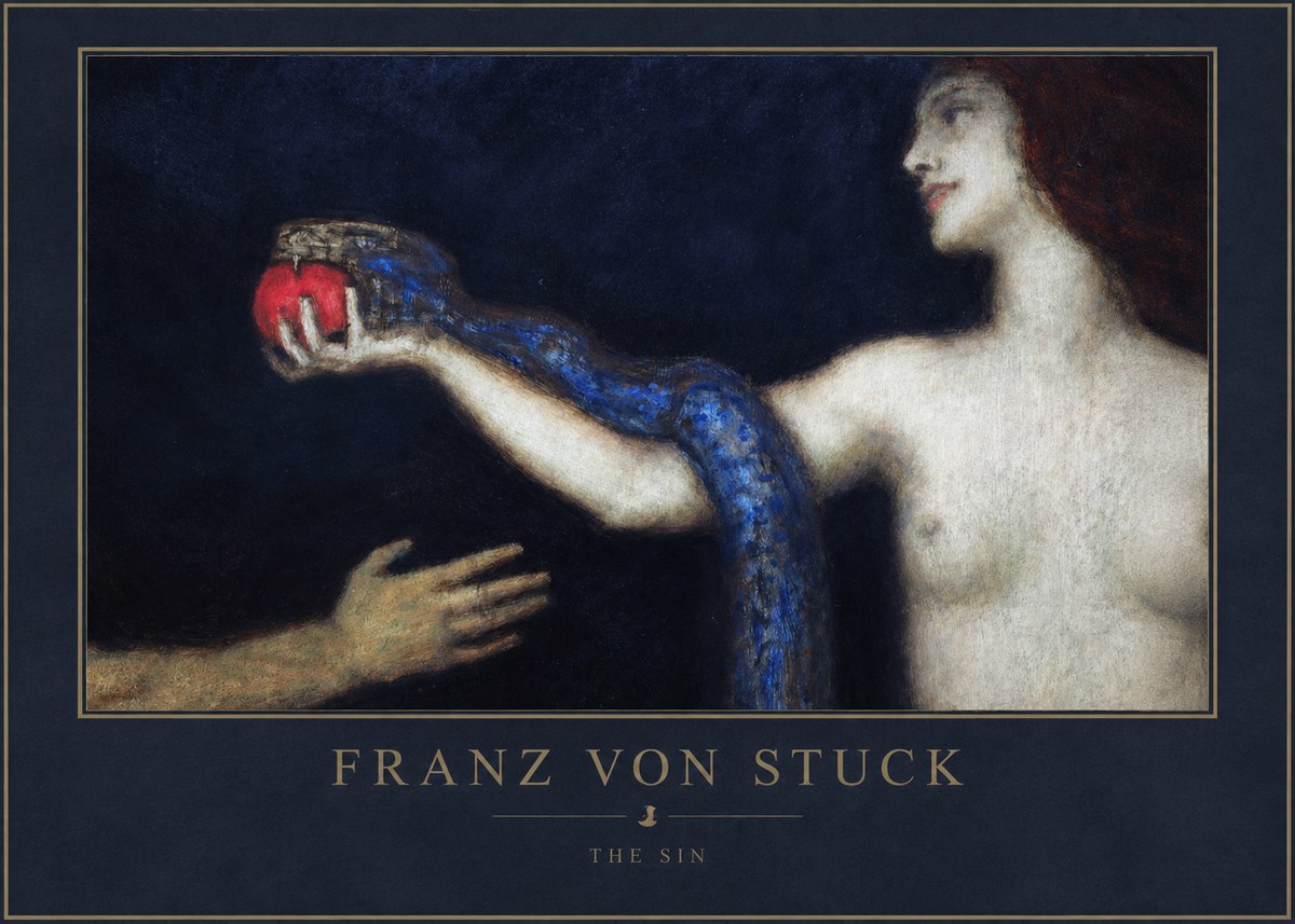 Franz von Stuck The Sin I No1 - Juliste
