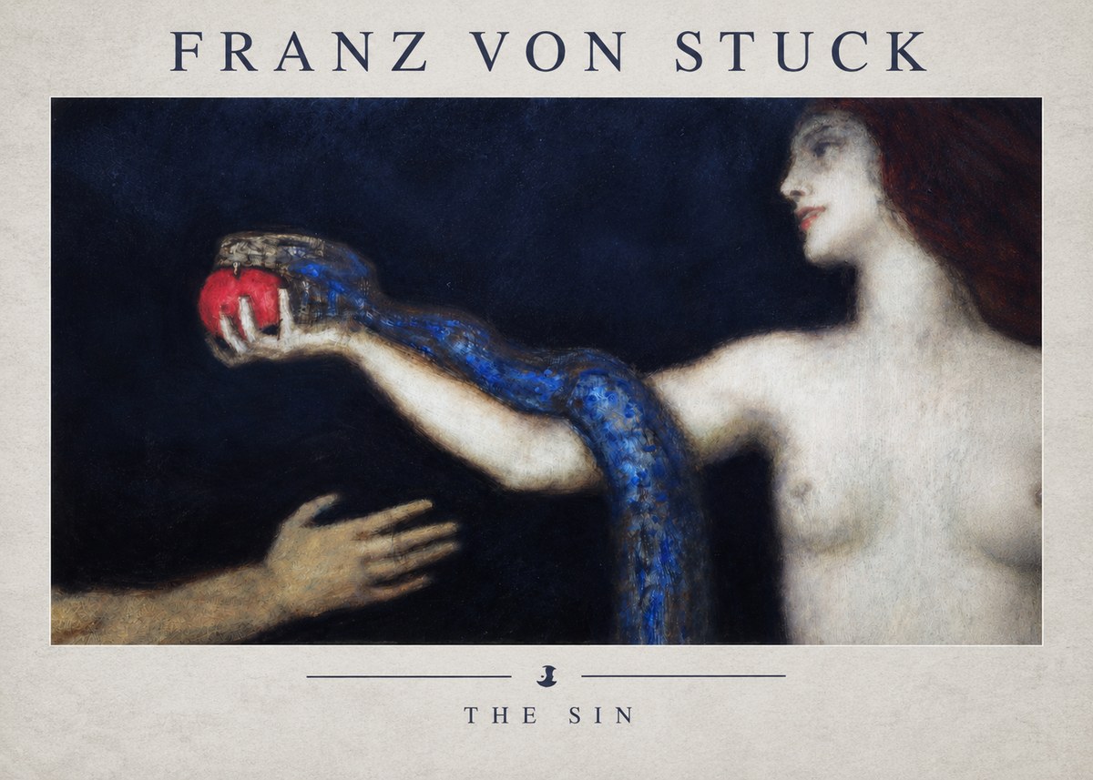 Franz von Stuck The Sin I No2 - Juliste