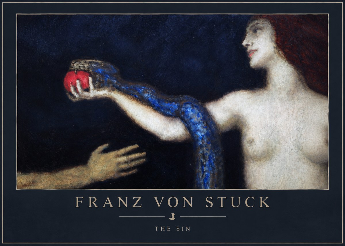 Franz von Stuck The Sin I No3 - Juliste