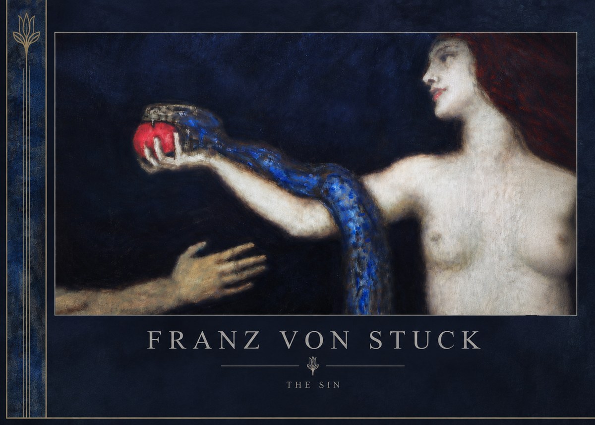 Franz von Stuck The Sin I No6 - Juliste