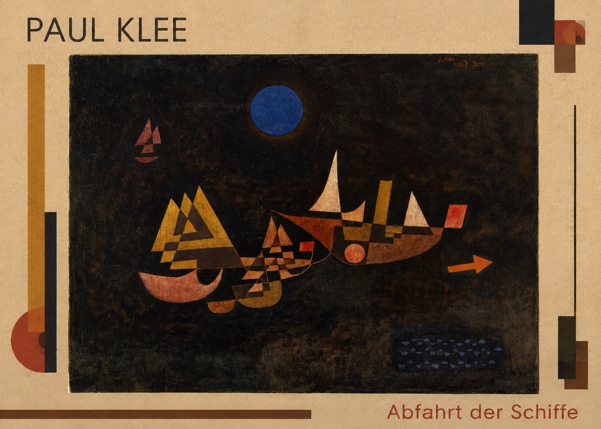 Paul Klee Abfahrt Der Schiffe No1 - Juliste
