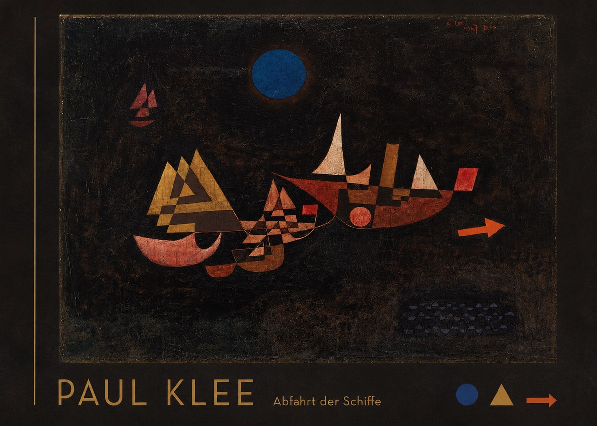 Paul Klee Abfahrt Der Schiffe No3 - Juliste