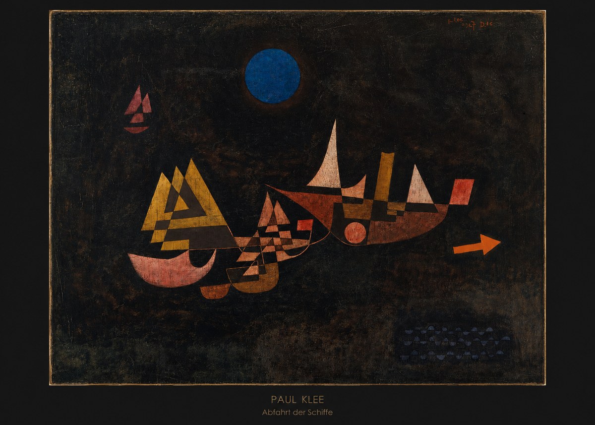 Paul Klee Abfahrt Der Schiffe No6 - Juliste