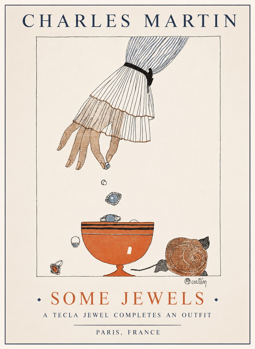 Charles Martin Some Jewels No1 - Juliste